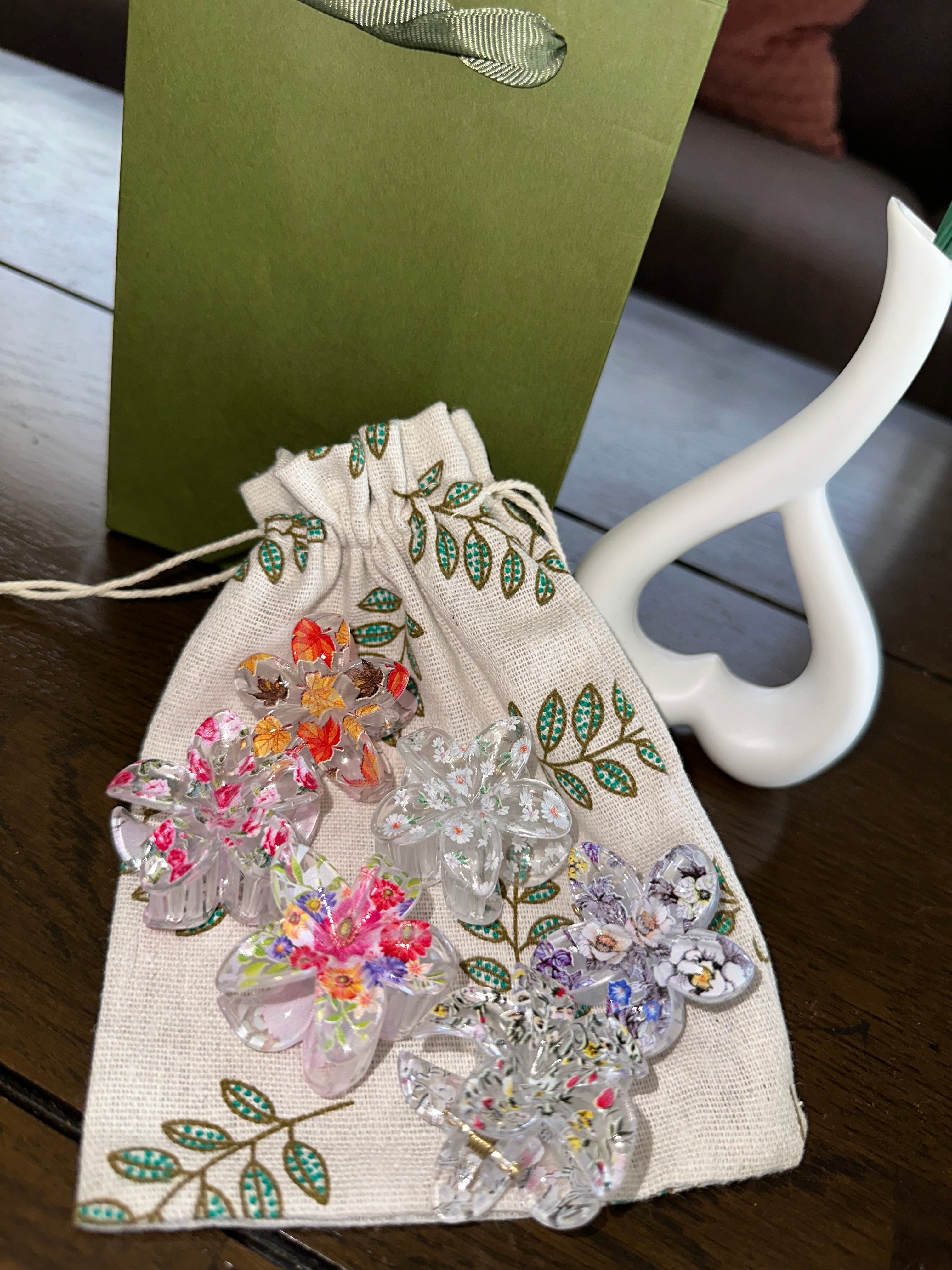 Flower Shaped Mini Non-PMMA Hairclips