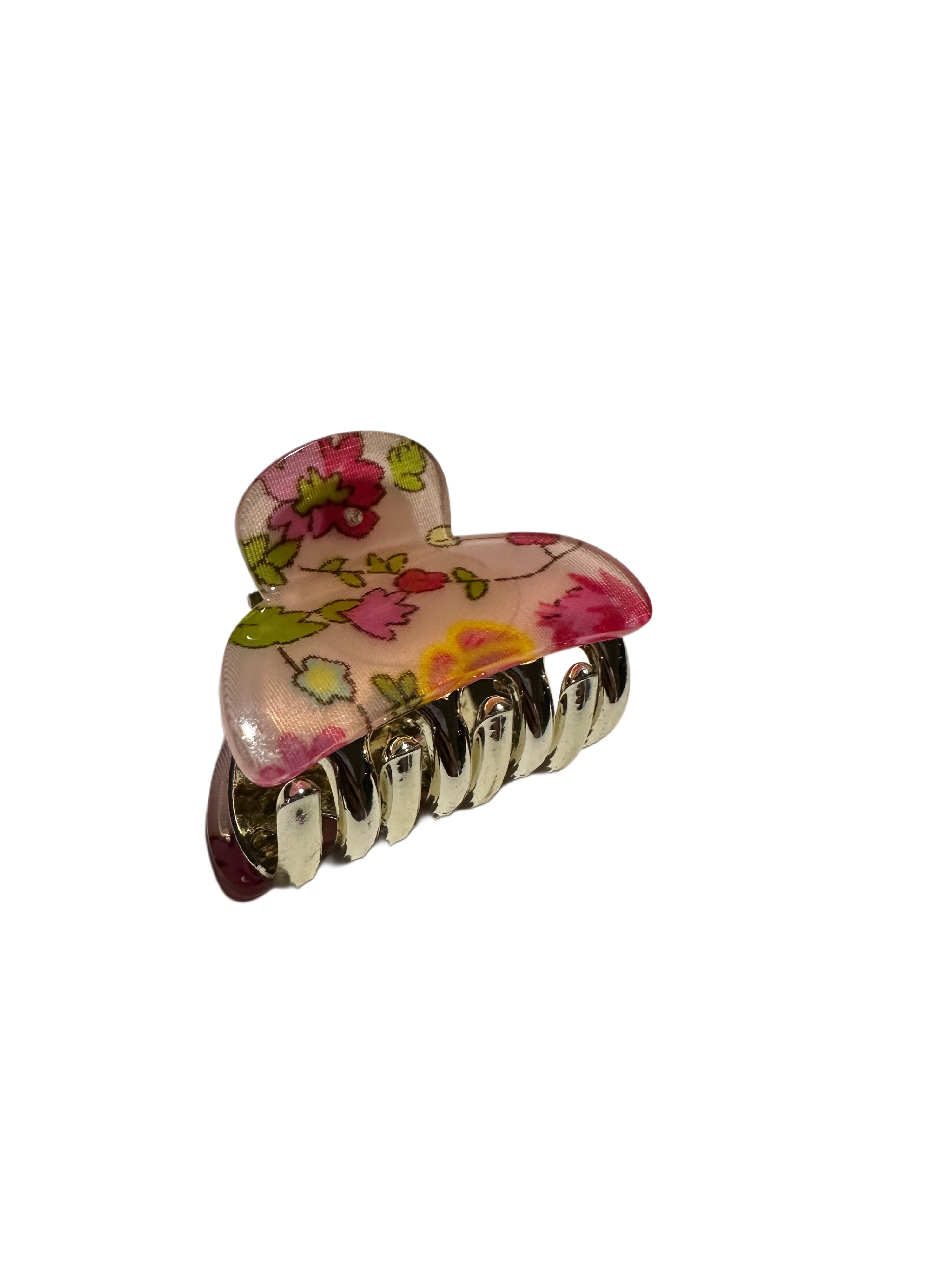 Mini Pink Reverie PMMA Hair Claw