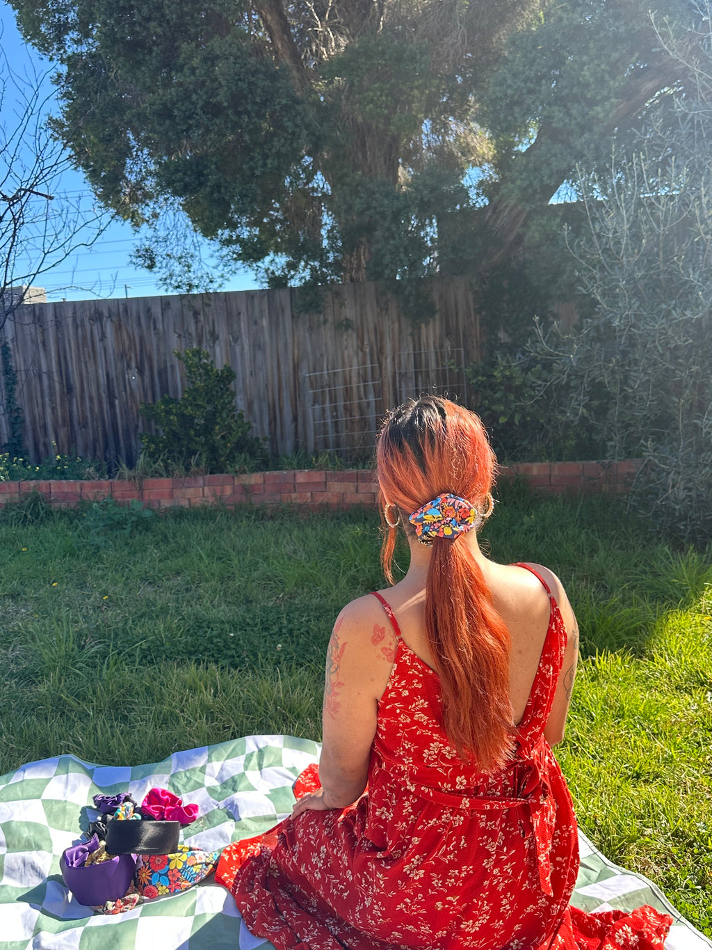 Colorwave Floral Scrunchie