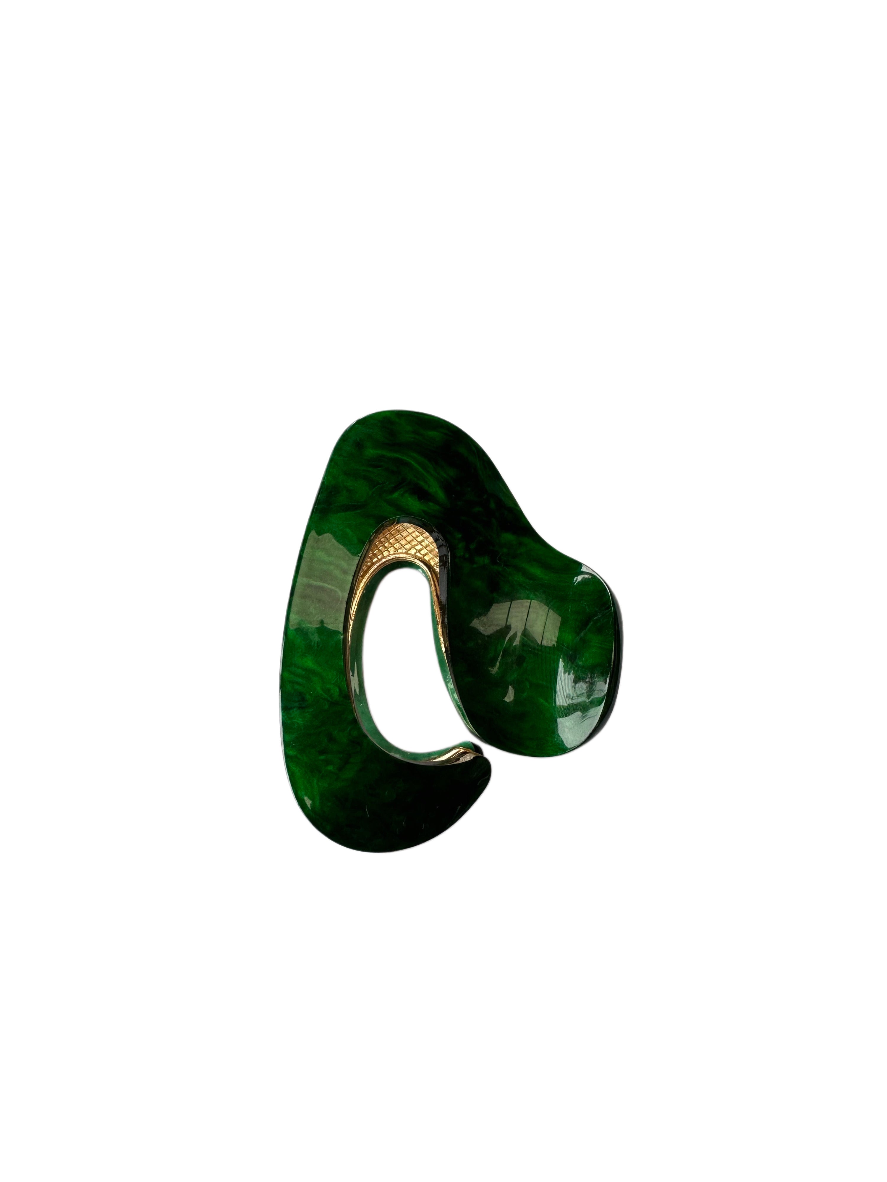 Emerald Gold Hairclip