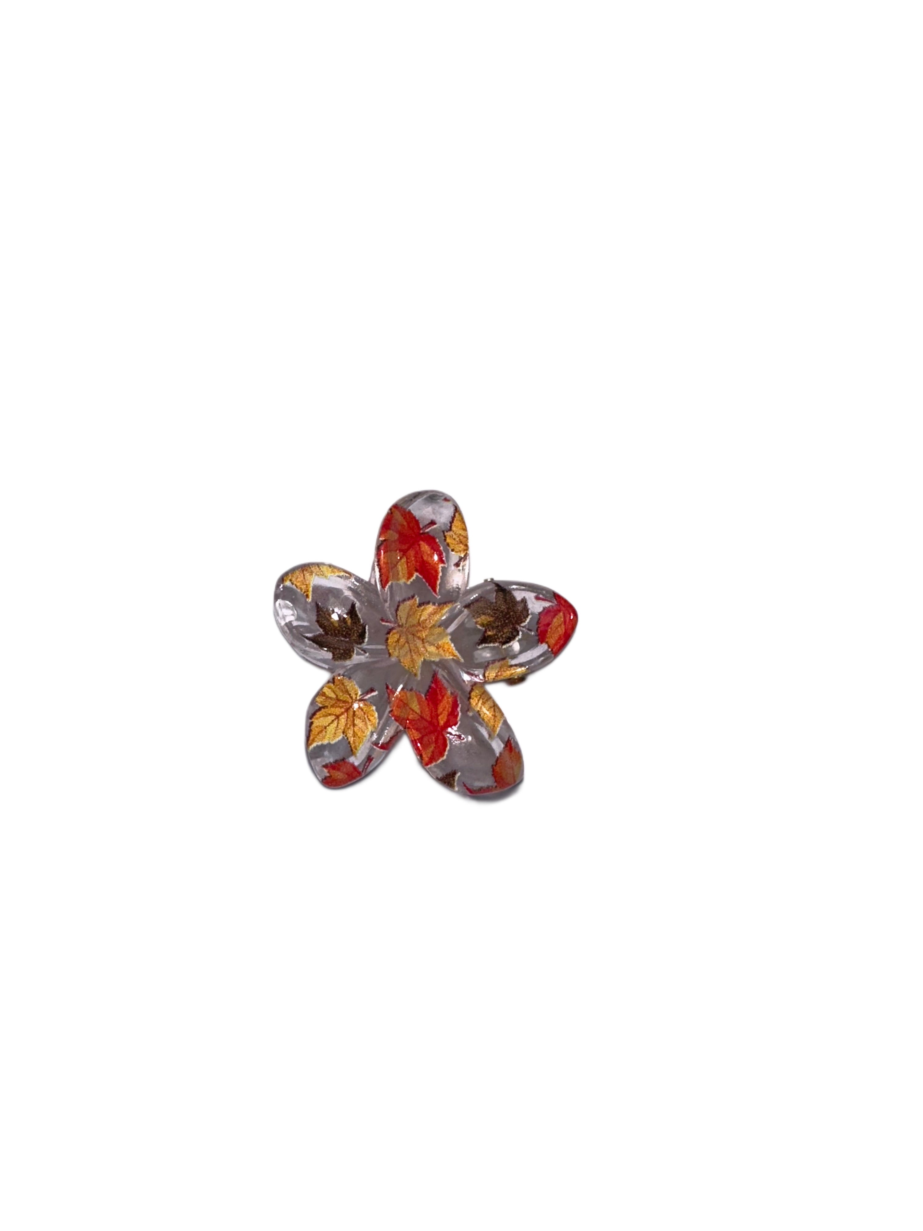Autumn Flower Mini-Hair Clip