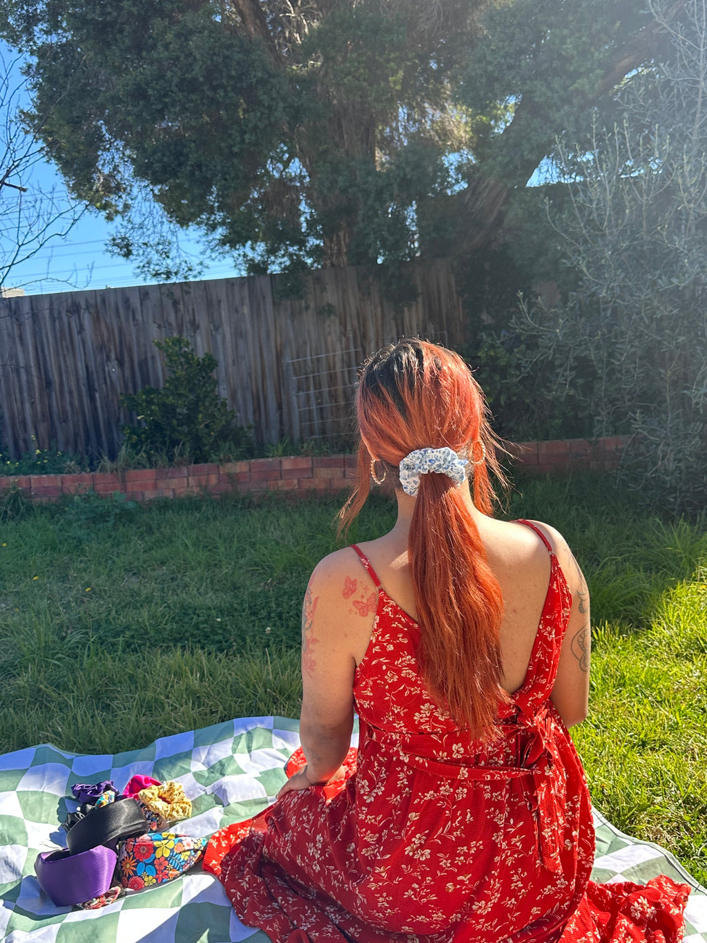 Bluebelle Floral Scrunchie