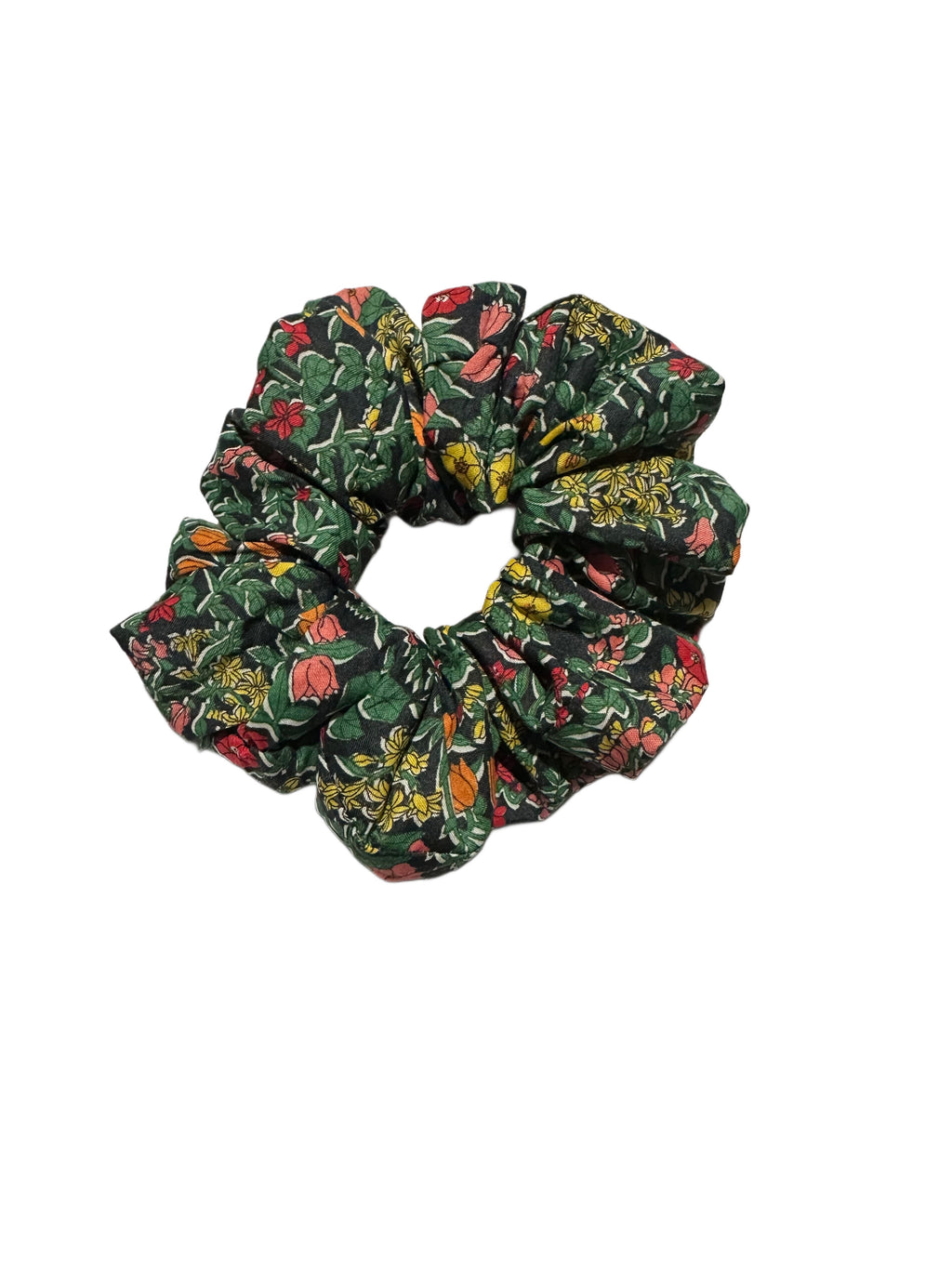 Liberty Green Bloom Scrunchie
