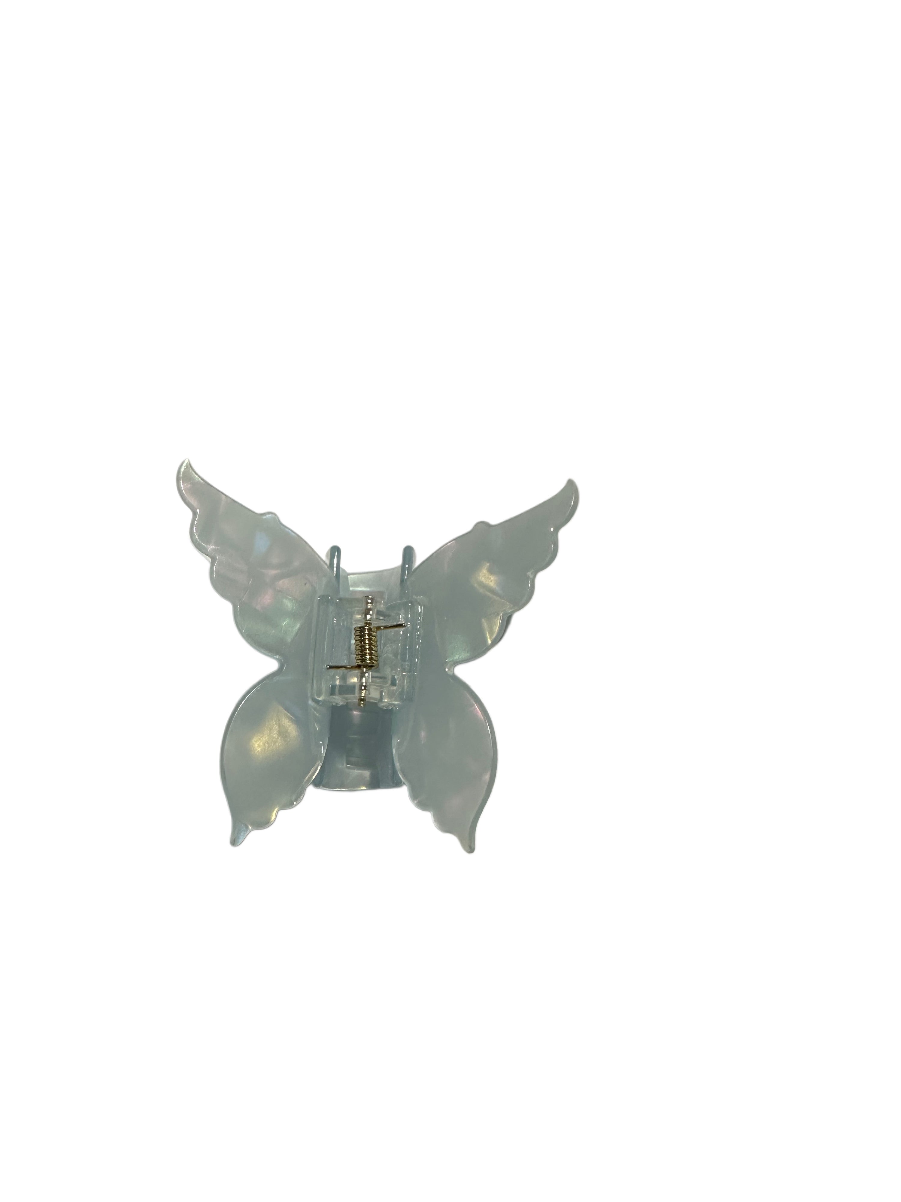 Arctic Blue Butterfly PMMA Hair Clip