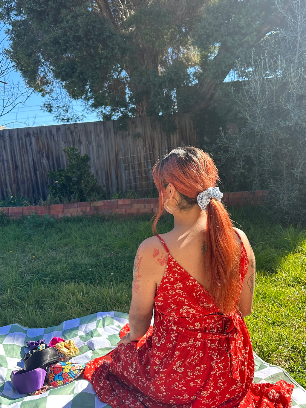 Bluebelle Floral Scrunchie