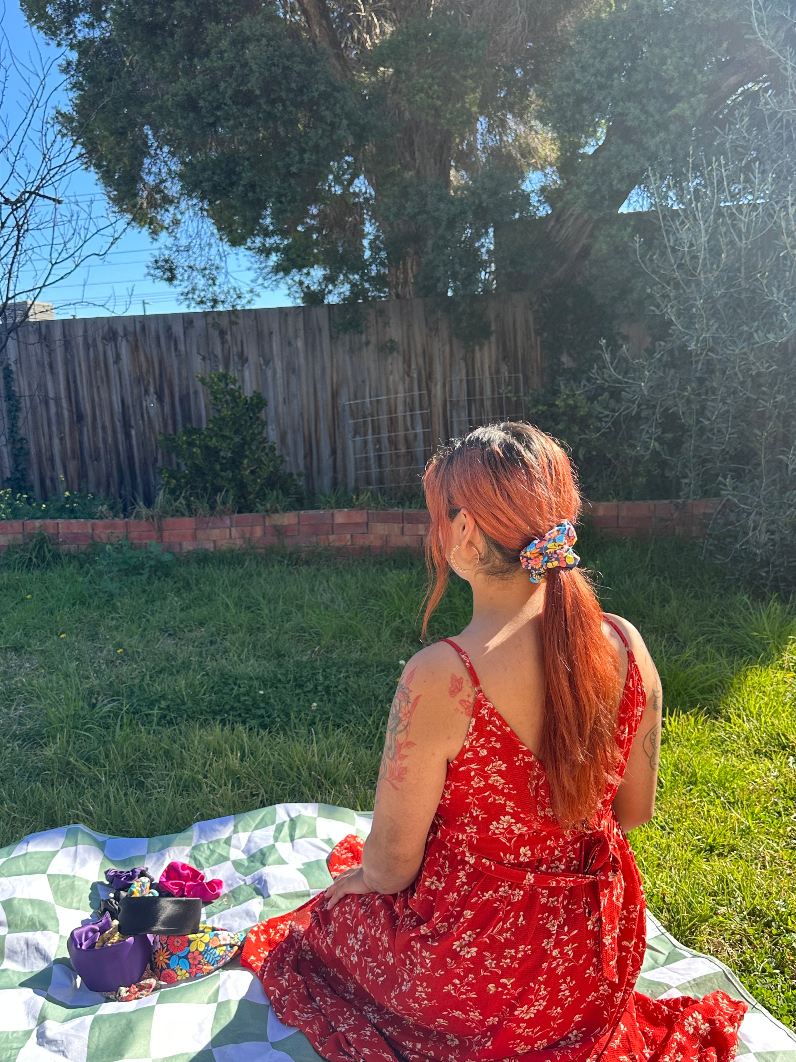 Colorwave Floral Scrunchie