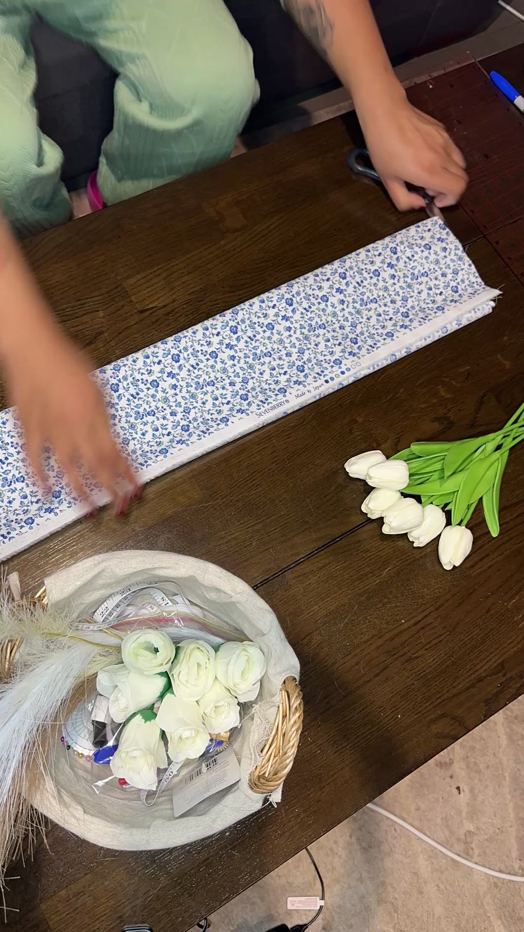 Bluebelle Floral Scrunchie